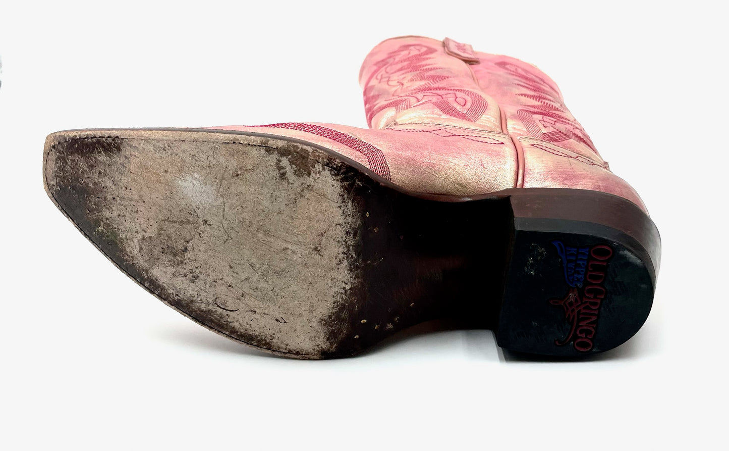 Old Gringo Metallic Pink Leather Cowboy Boots Size 8B