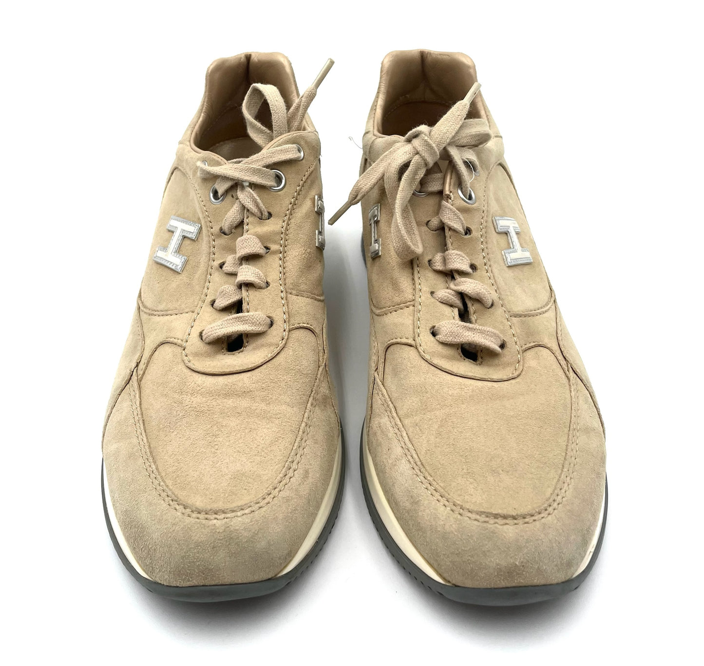 Hogan Interactive Biege & Brown Sneakers Size 37.5