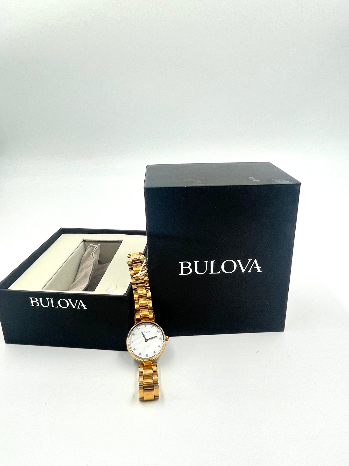 Bulova Rosegold Diamond Watch Style #97P111