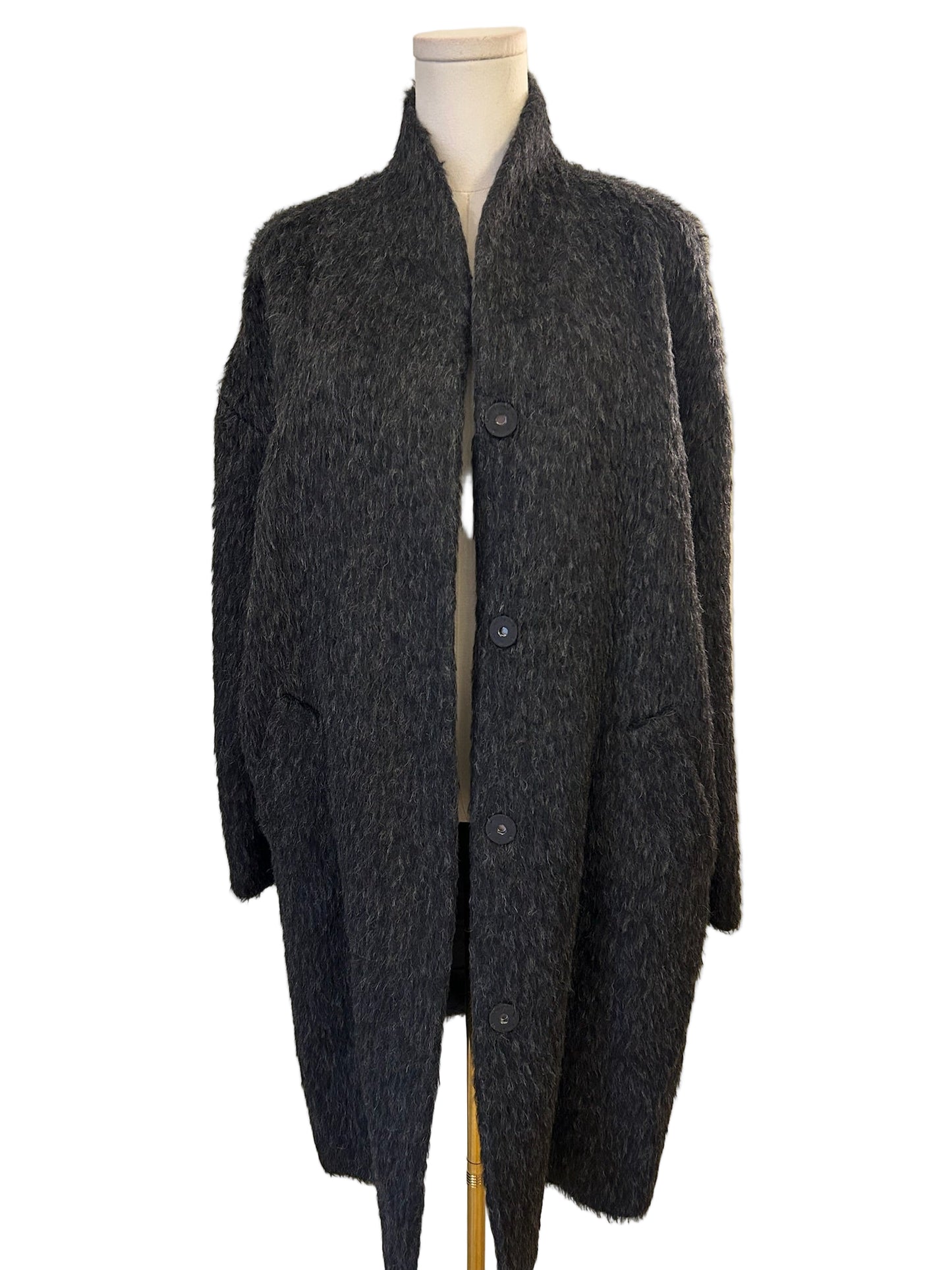 The Fisher Project Grey Alpaca Jacket Size M