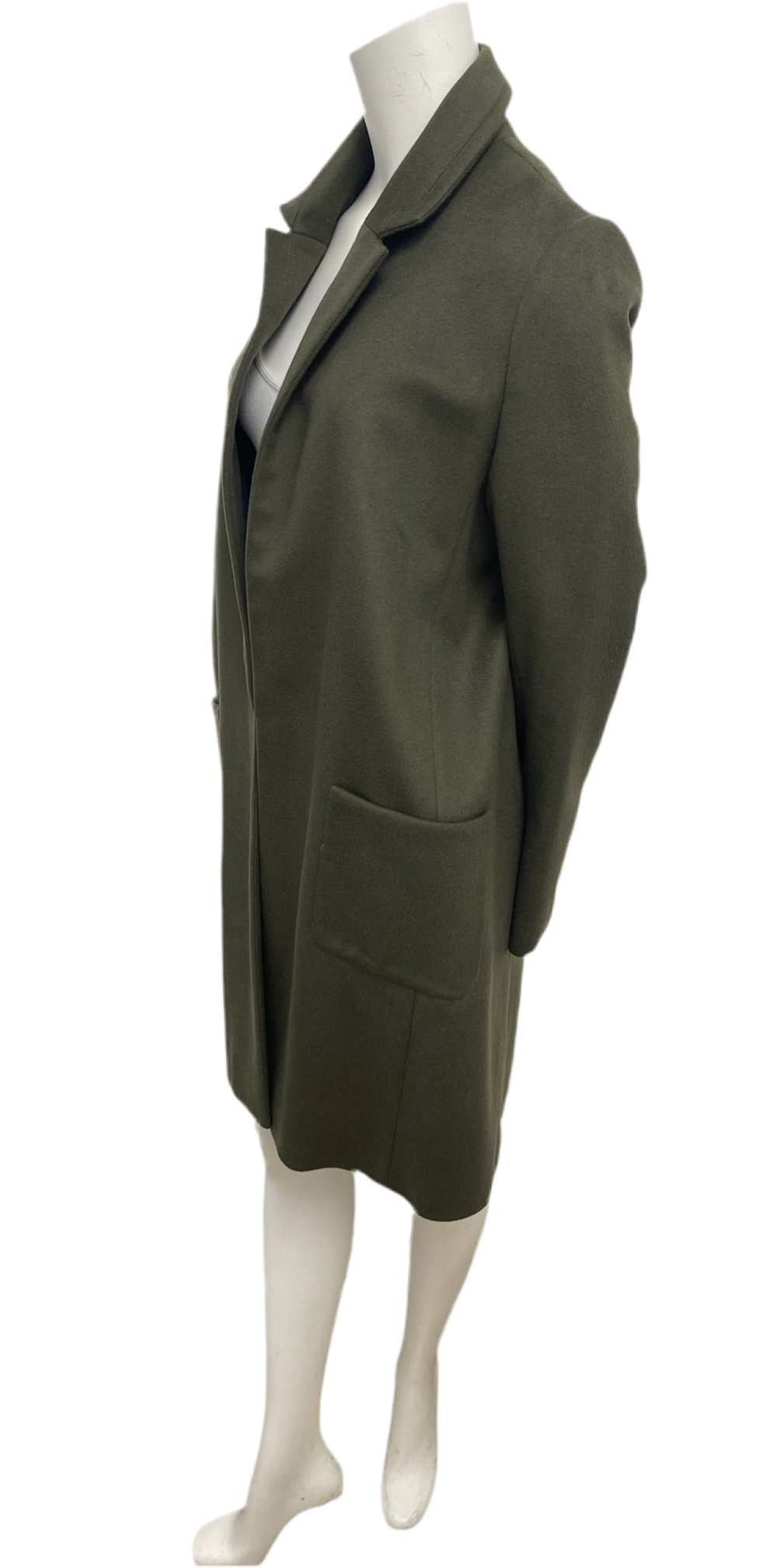 Jasmine Di Milo Green Cashmere Coat Size 10