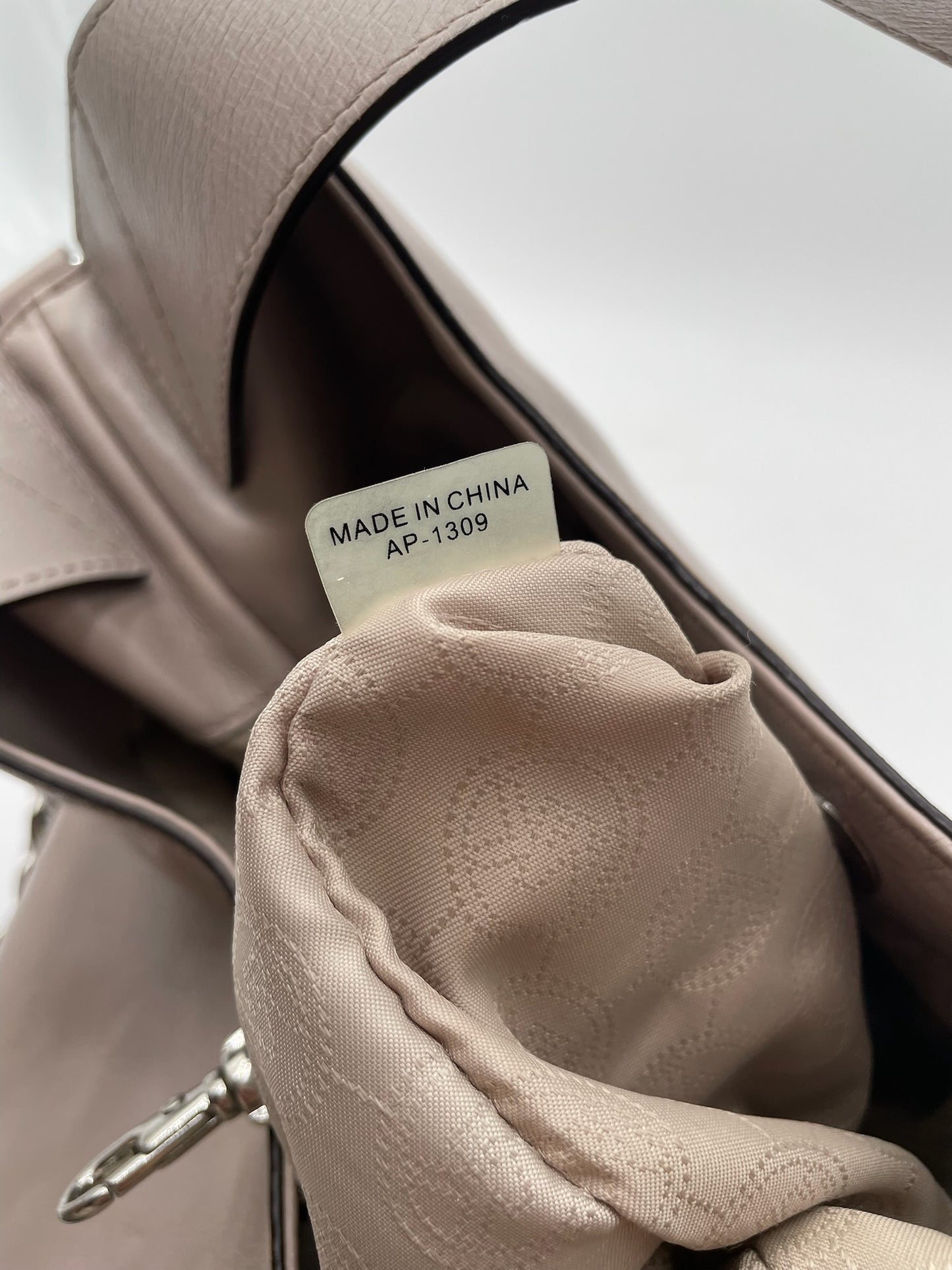 Michael Kors Devon Grey Leather Convertible Shoulder Bag