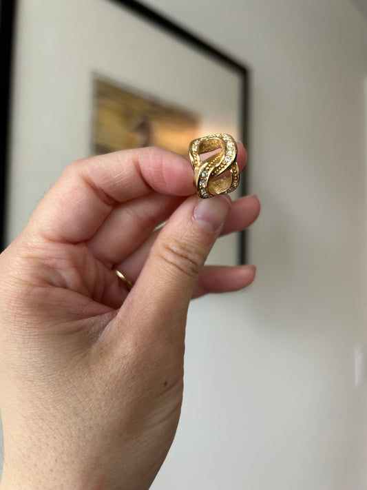 Vintage 1990s Dior Clip-On Earrings