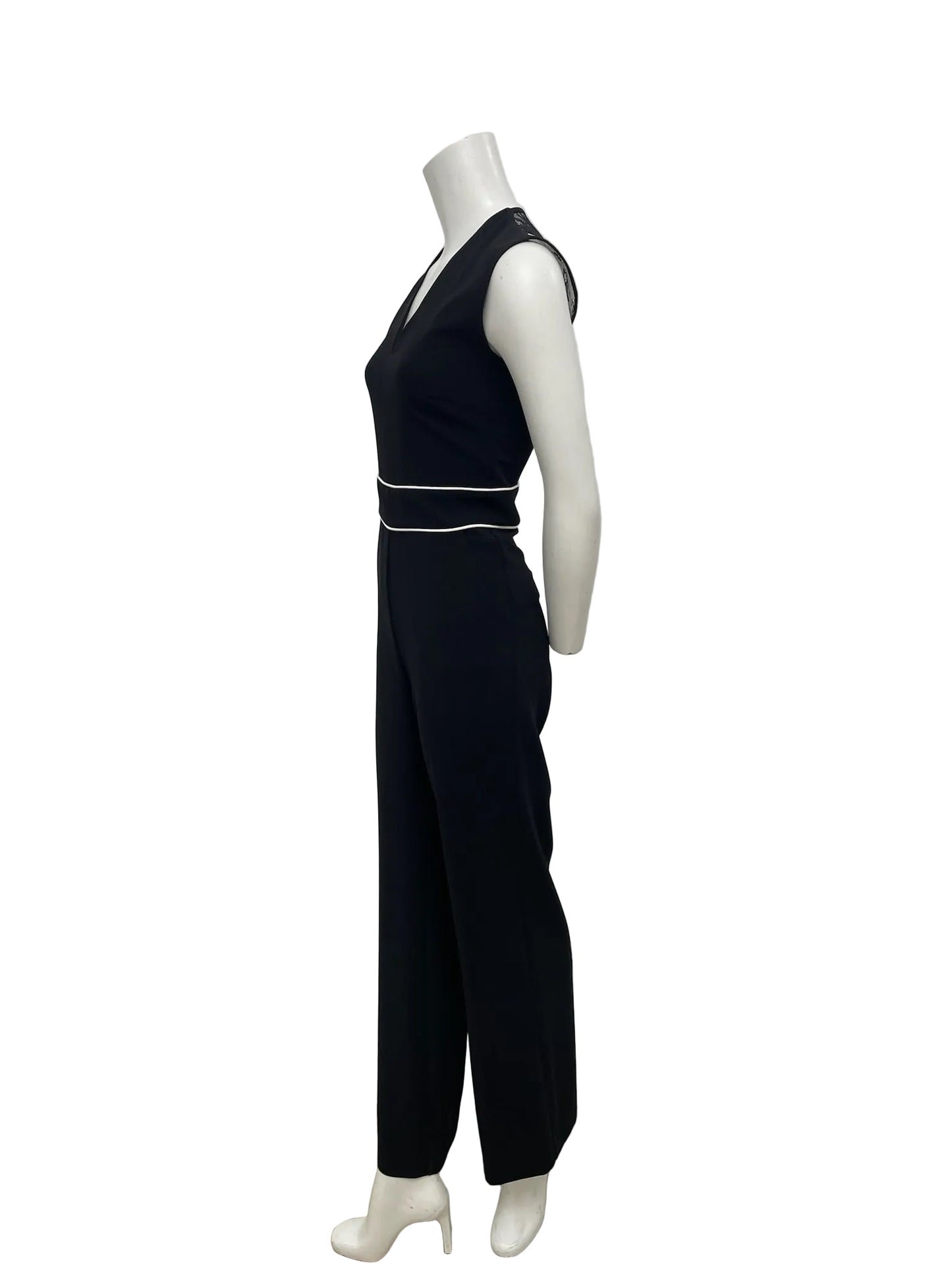 D Exterior Black Lace Jumpsuit Size 40 US XS