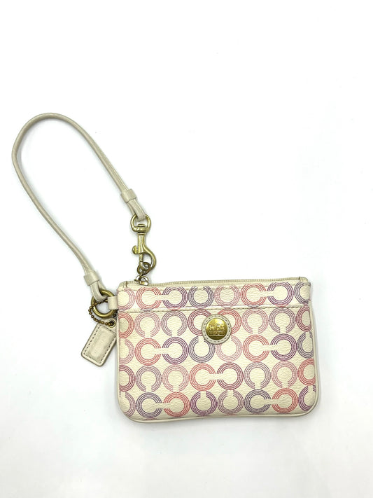 Coach Multi-Color Leather Wristlet