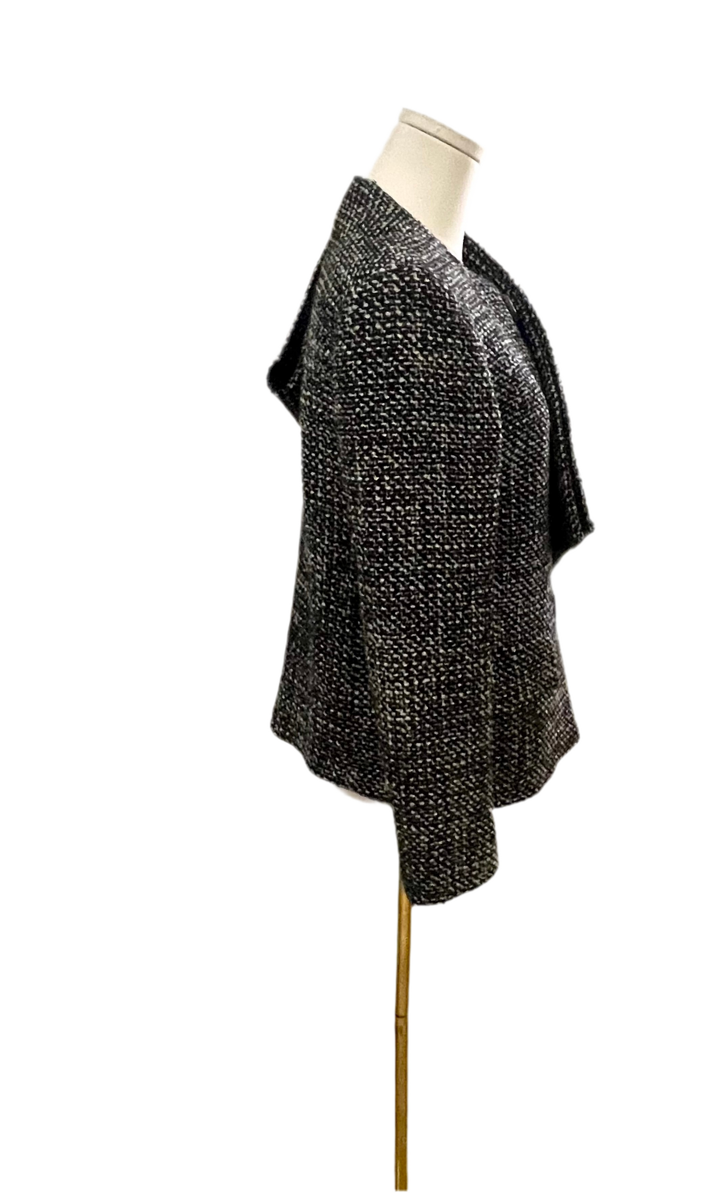 Max Mara Grey Wool Jacket & Scarf Set Size 10