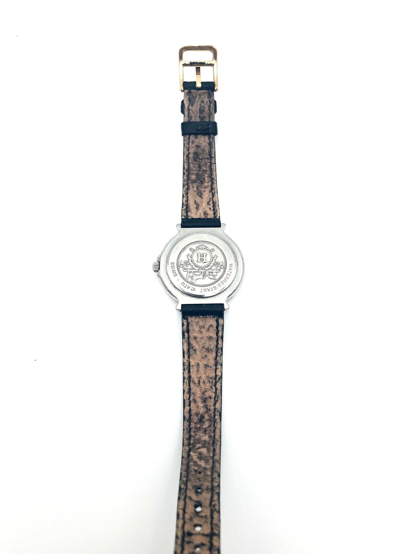 Vintage Hermes Captain Nemo Quartz Black Watch