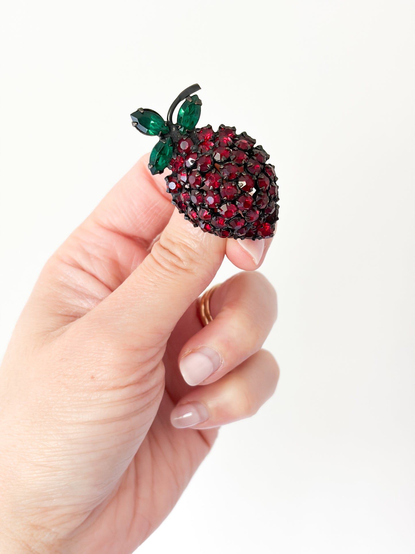 1950s Warner Strawberry Brooch