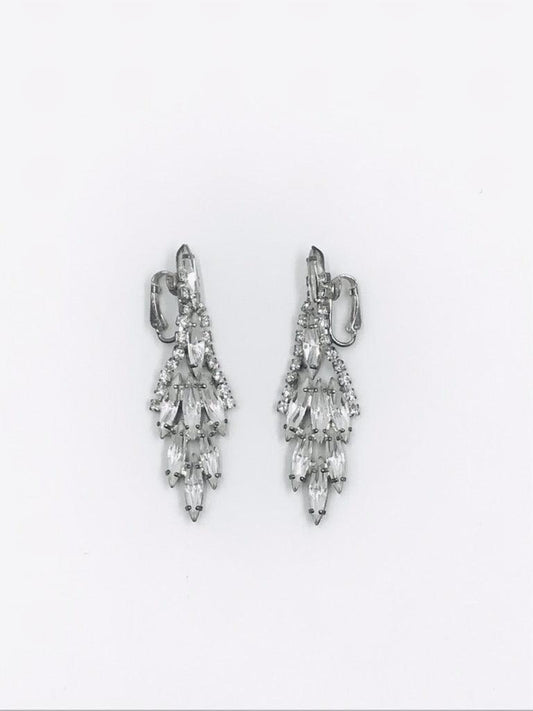 1960 Rhinestone Chandalier Earrings