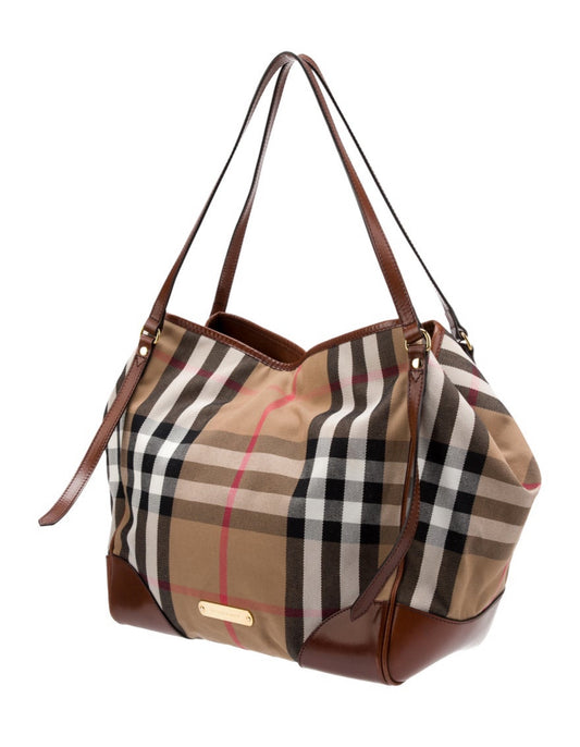 Burberry House Check Canterbury Leather Tote