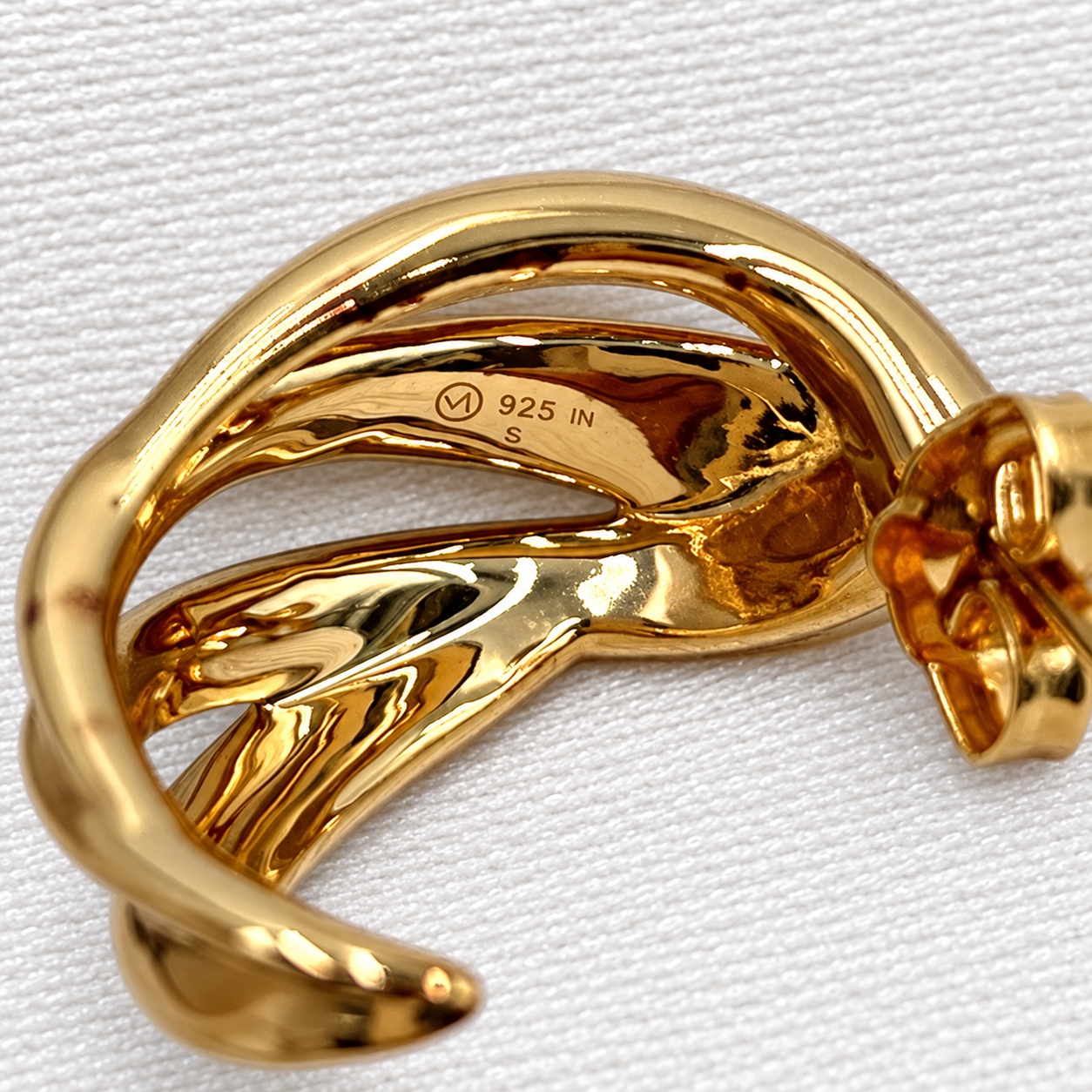 Mejuri Curved Gold Filled Dome Earring