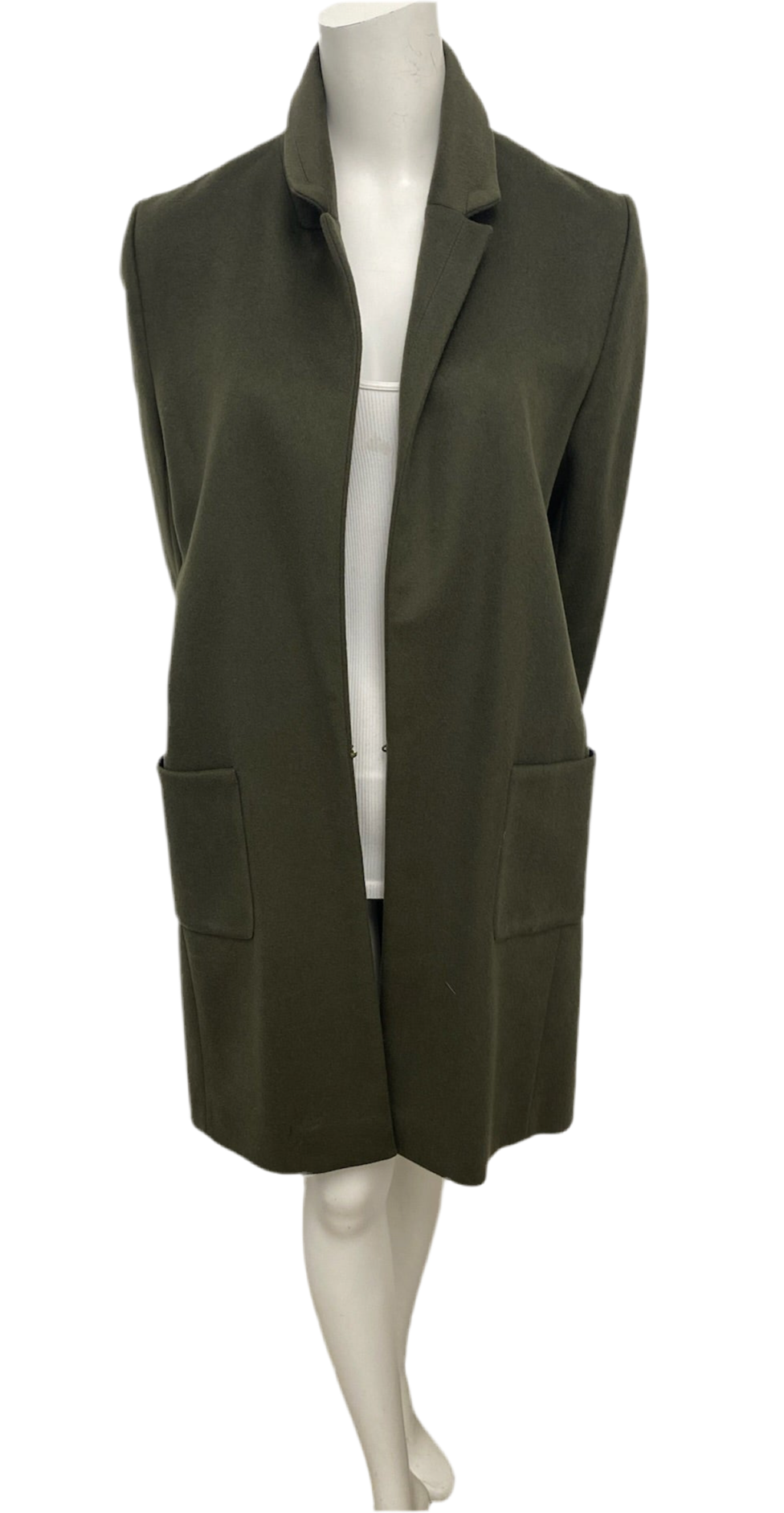 Jasmine Di Milo Green Cashmere Coat Size 10