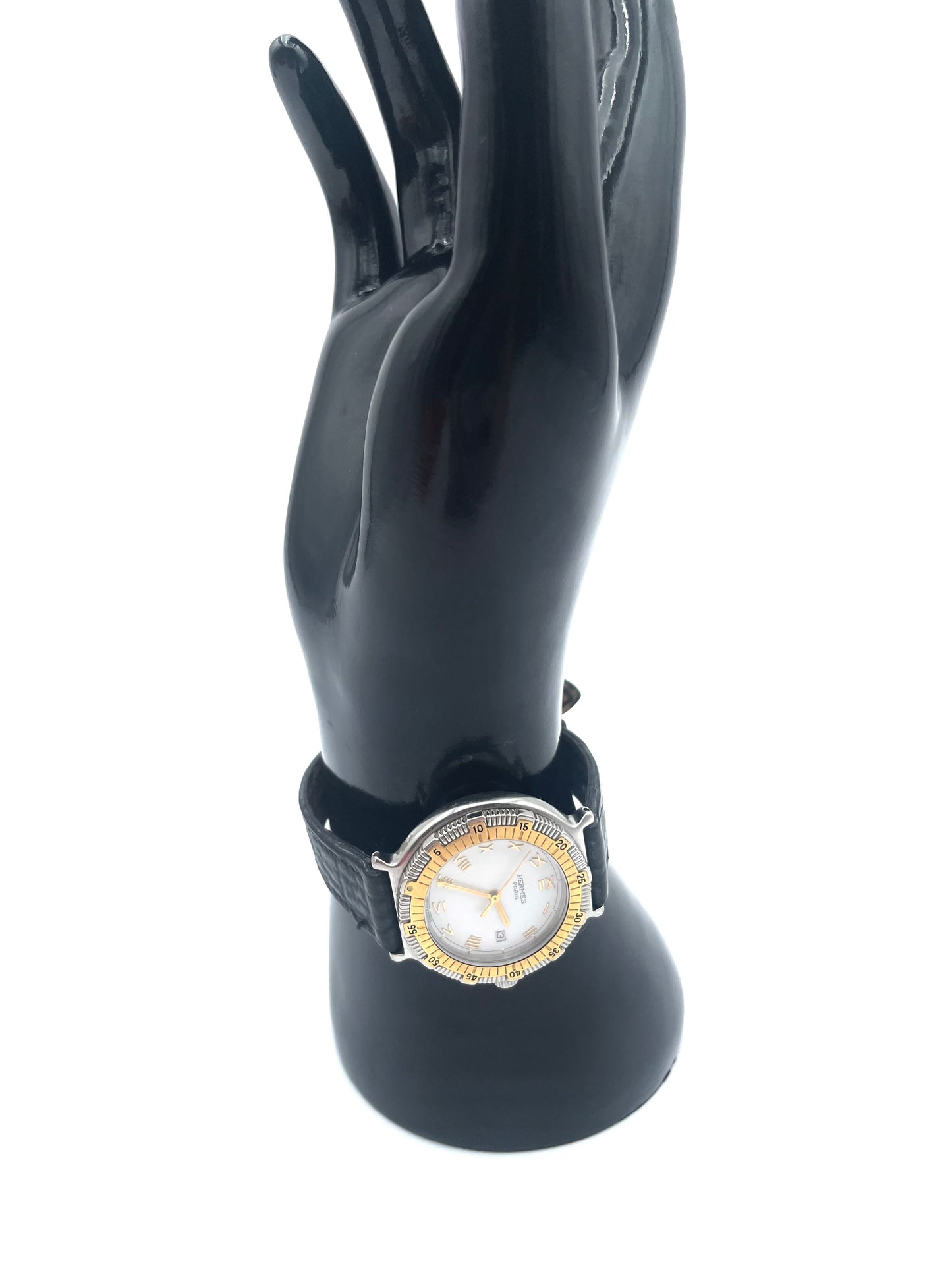 Vintage Hermes Captain Nemo Quartz Black Watch