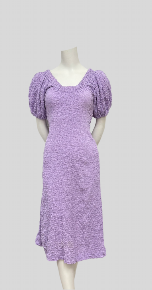 Stine Goya Purple Off Shoulder Dress Size M
