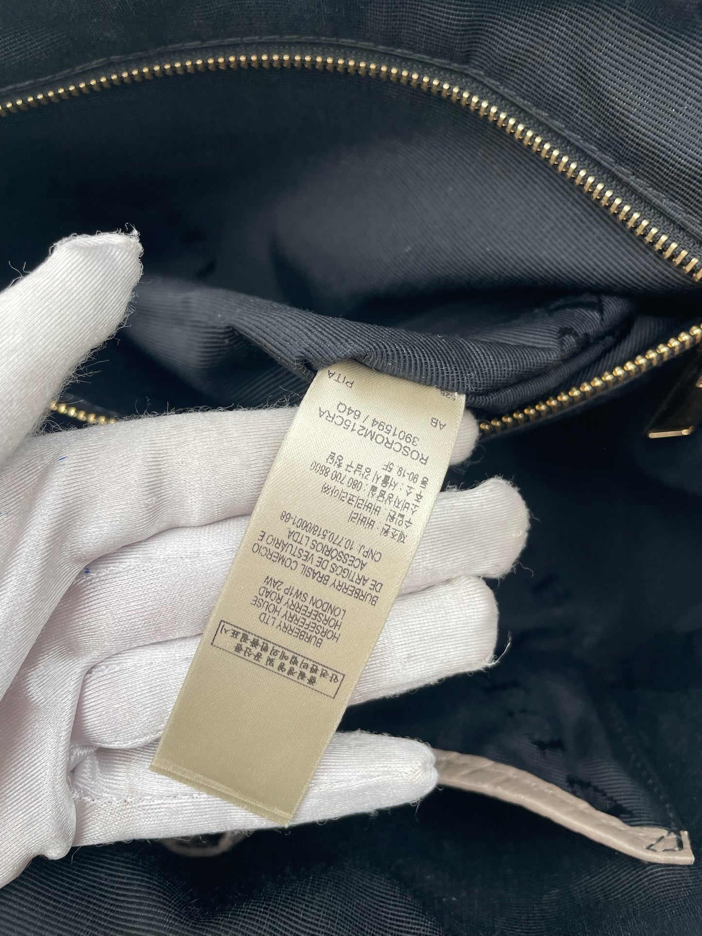 Burberry Taupe Grey Handbag