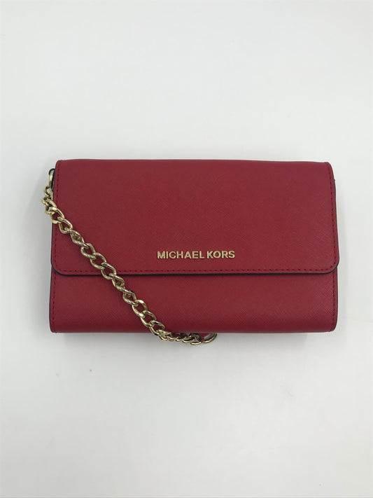 Michael Kors Red Suffiano Crossbody Bag