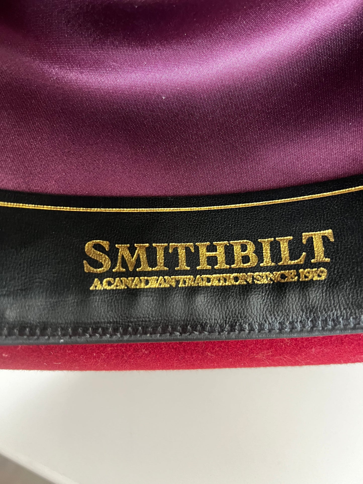Smithbilt Red Wool Felt Unisex Cowboy Hat Size 7.5