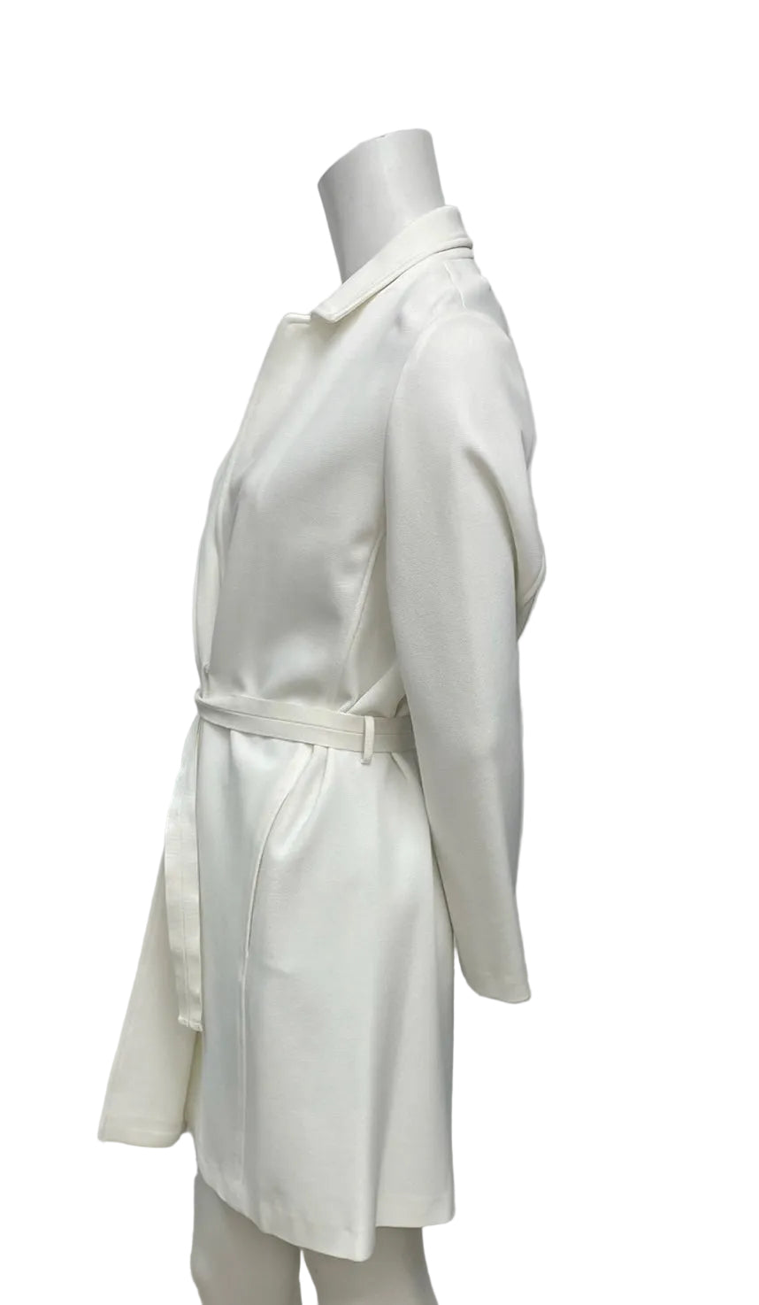 Seventy Sergion Tegon White Belted Jacket Size 40