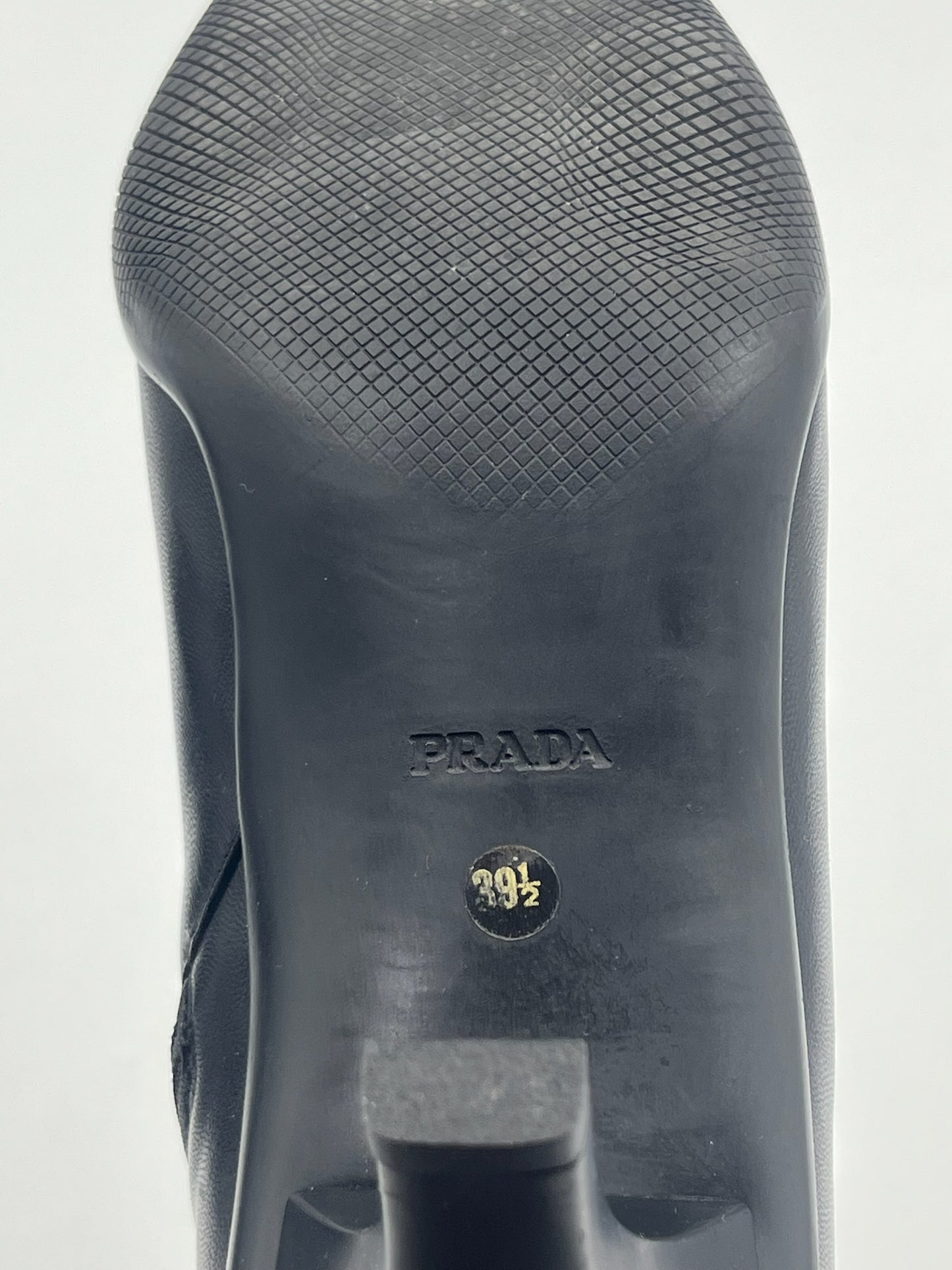 Prada Black Ankle Boots Size 39.5