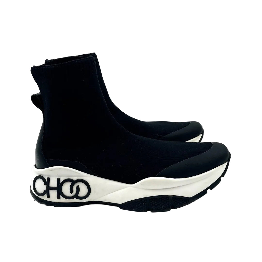 Jimmy Choo Landon Black Sock Boots Size 9