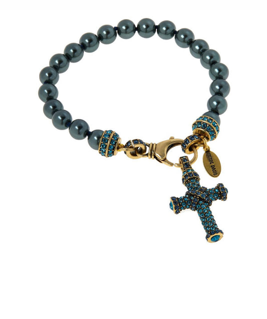 Heidi Daus Beaded Cross Bracelet