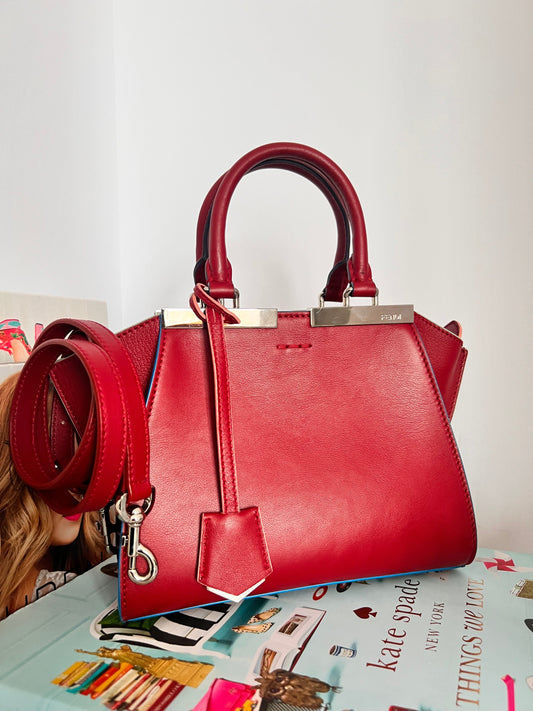 Fendi Dark Red Mini 3Jours