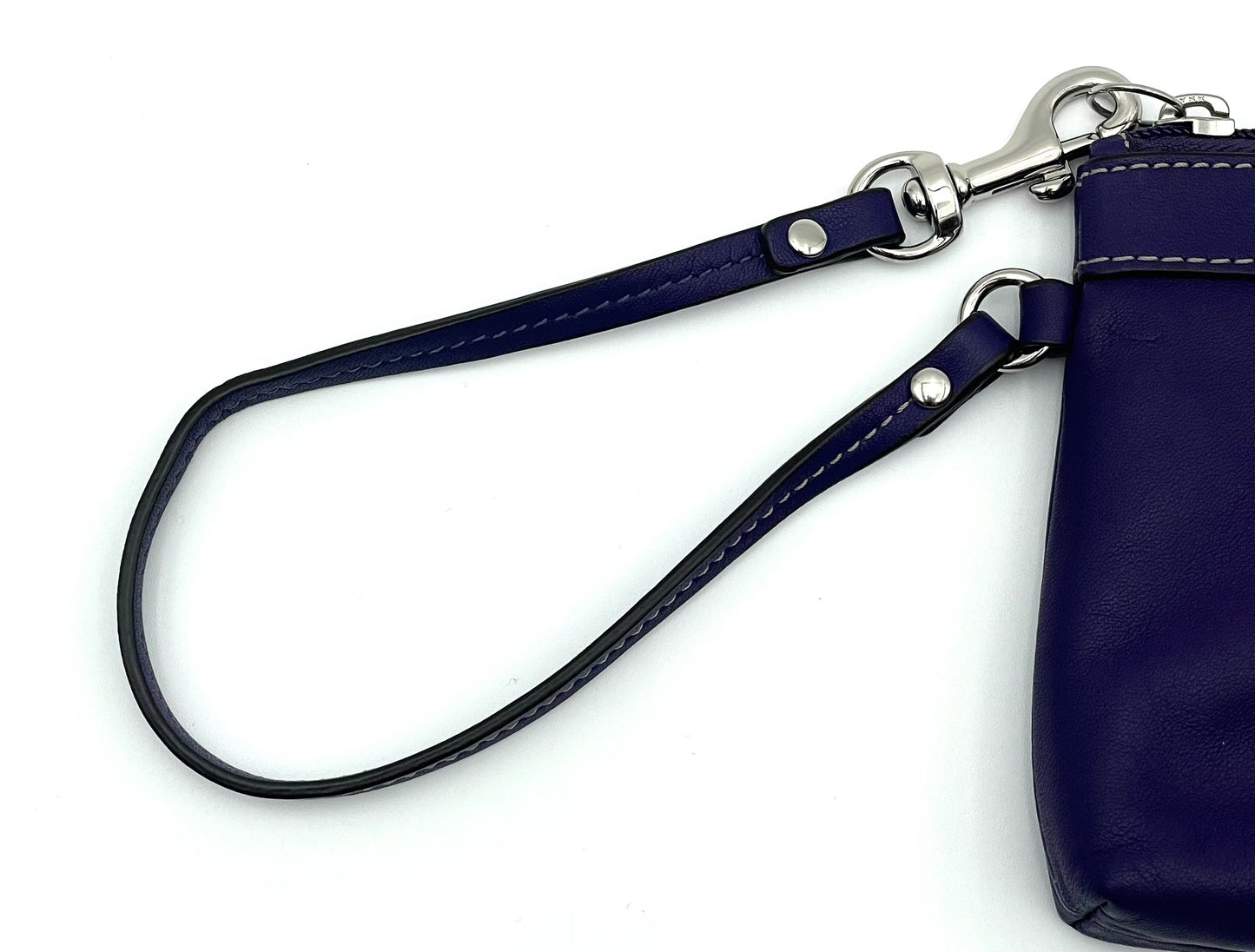 Coach Purple Leather Wristlet