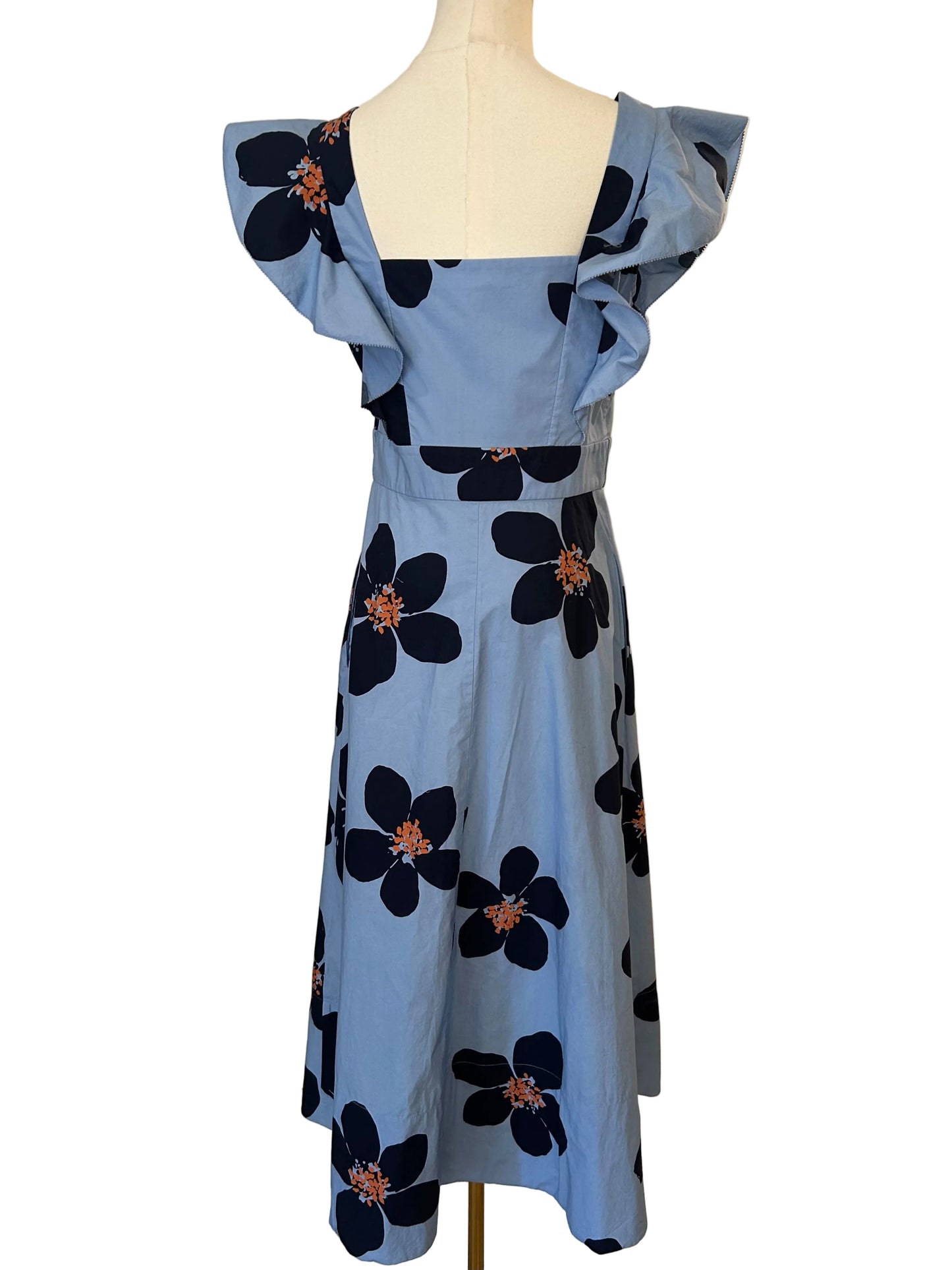Kate Spade Blue Floral Dress Size 6