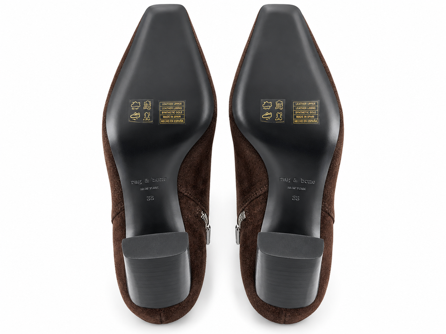 Brand New Rag & Bone Brown Suede Ankle Boots Size 38