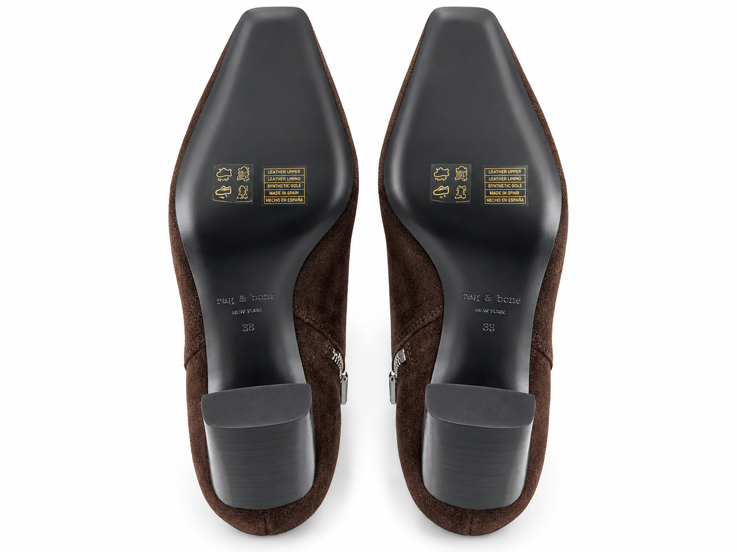 Brand New Rag & Bone Brown Suede Ankle Boots Size 38