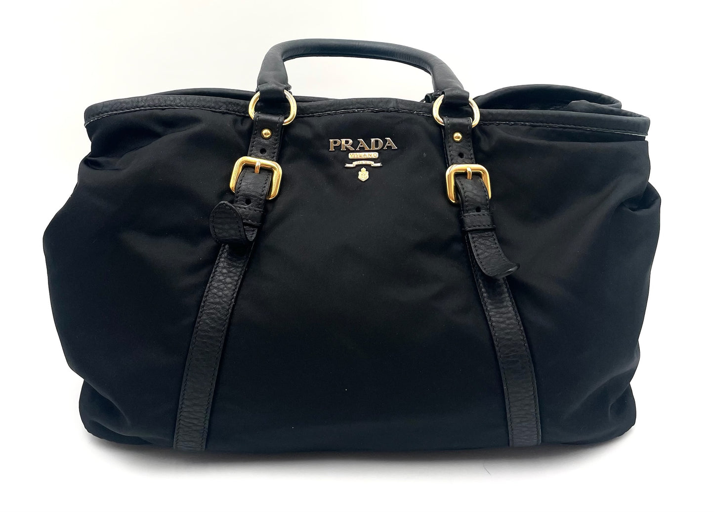 Prada Tessuto Nylon Black 2 Way Bag