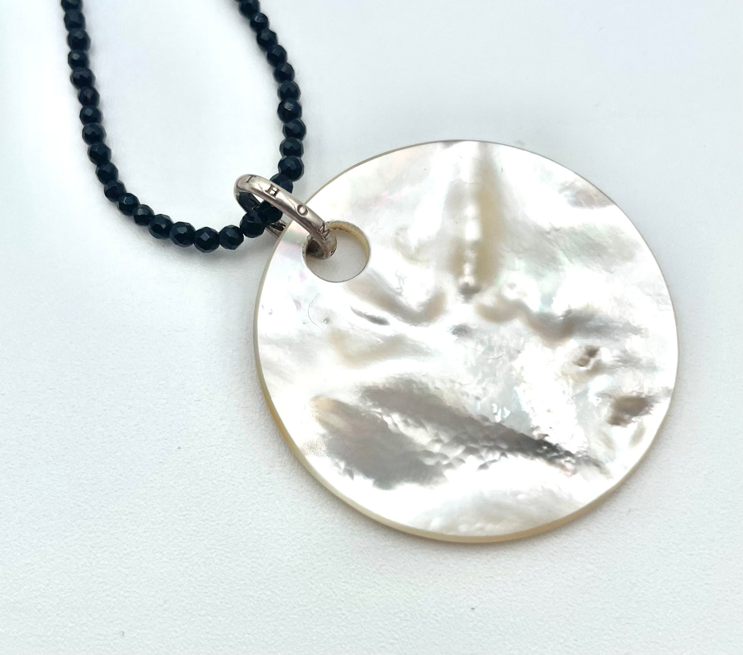 Thomas Sabo Open Work Sterling Silver & Mother Of Pearl Pendant Necklace