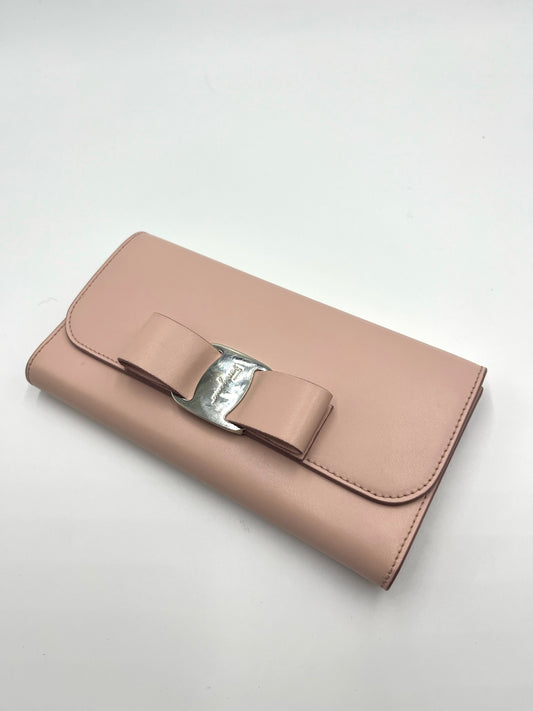 Salvatore Ferragamo Pink Bow Wallet