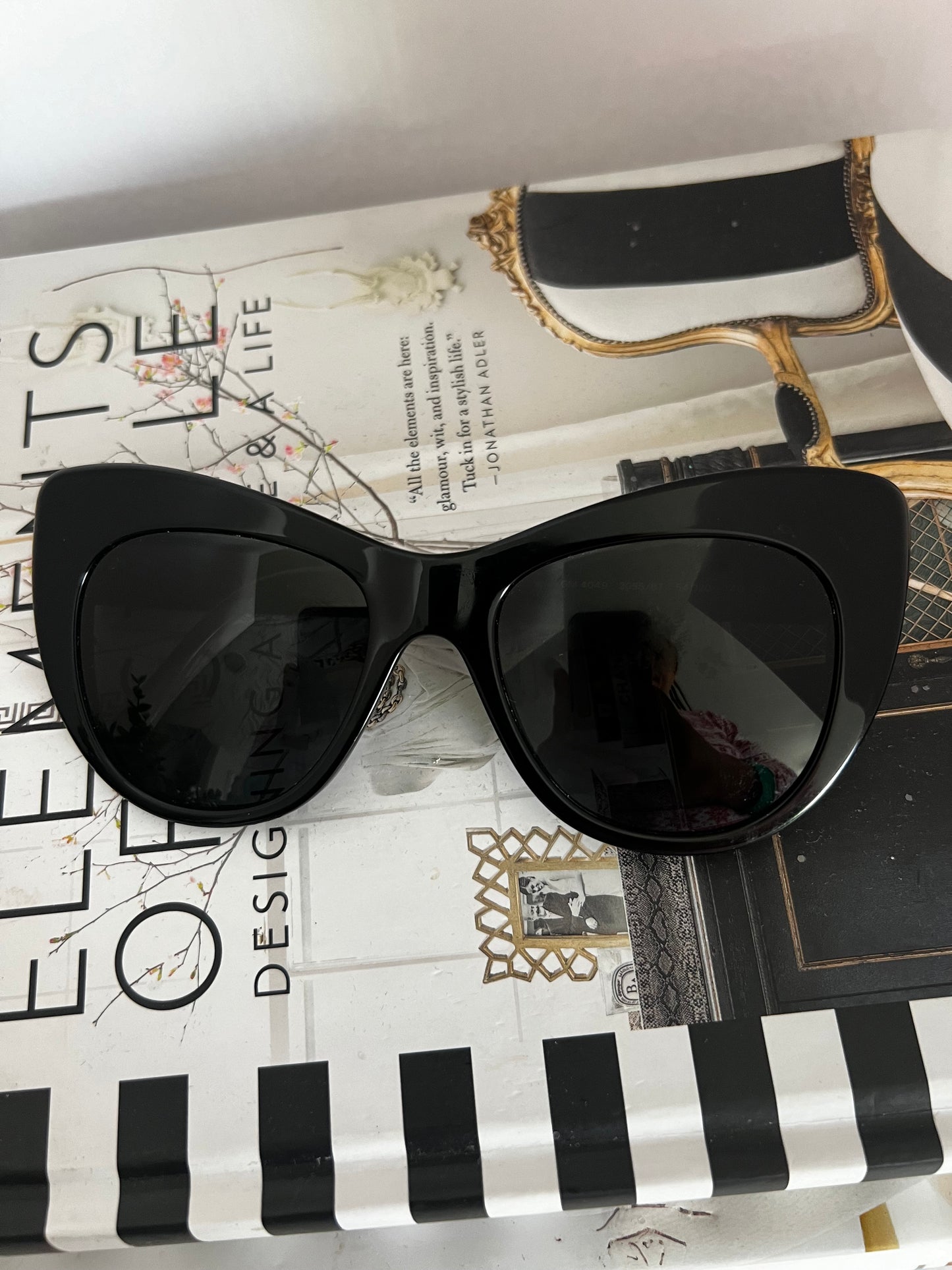 Stella Mccartney Black Cateye Sunglasses Style #4049