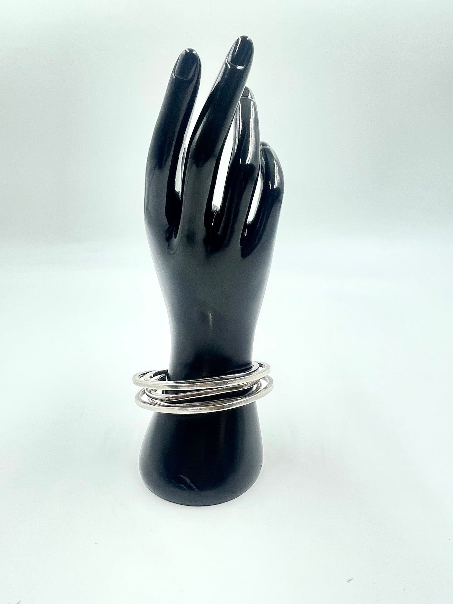 Sterling Silver Coach Bangle