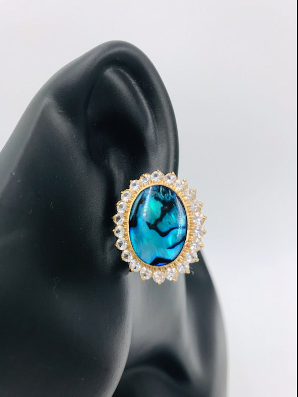 Vintage Butler Multi-Strand Pearl & Teal Necklace