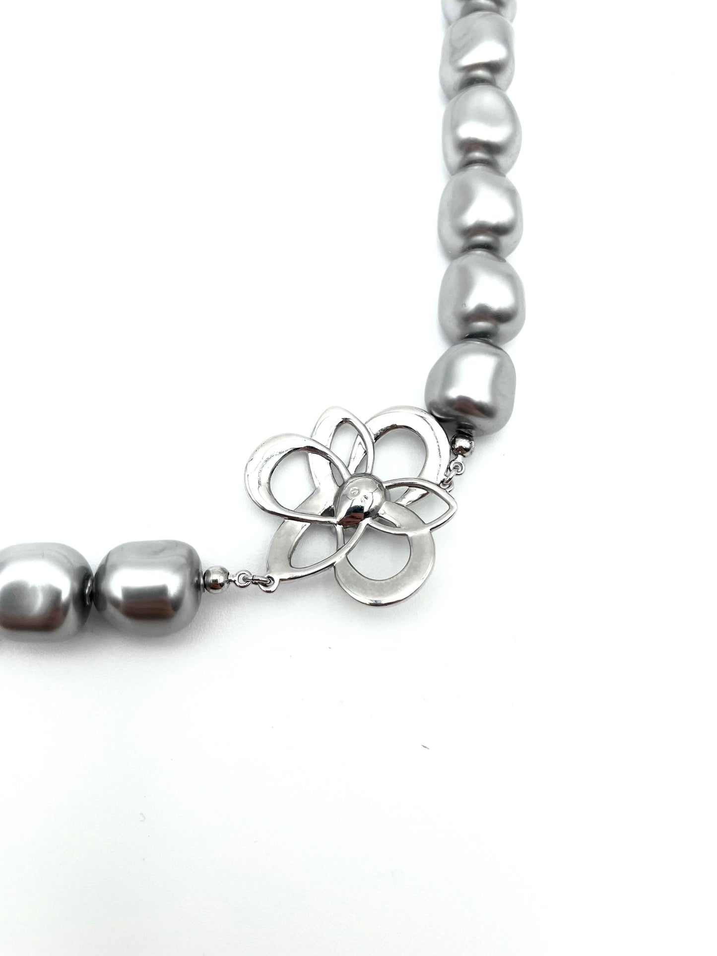 Swarovski Silver Pearl Necklace