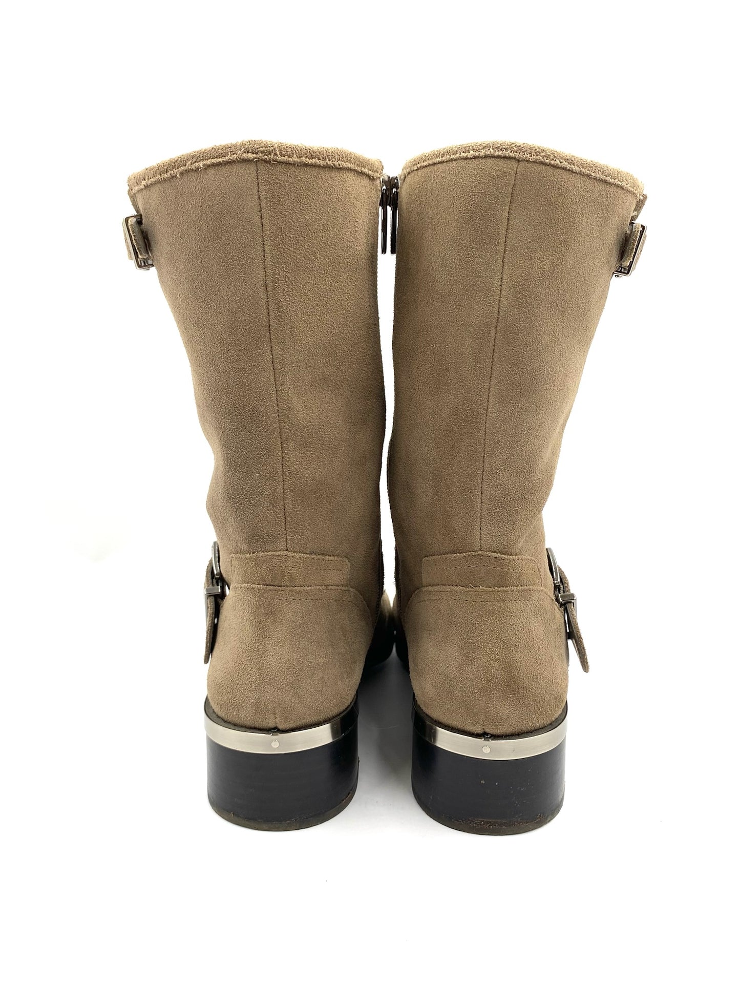 Vince Camuto Taupe Motorcycle Boots Size 9