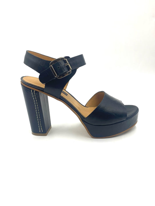 Zinda Black Platform Heels Size 38