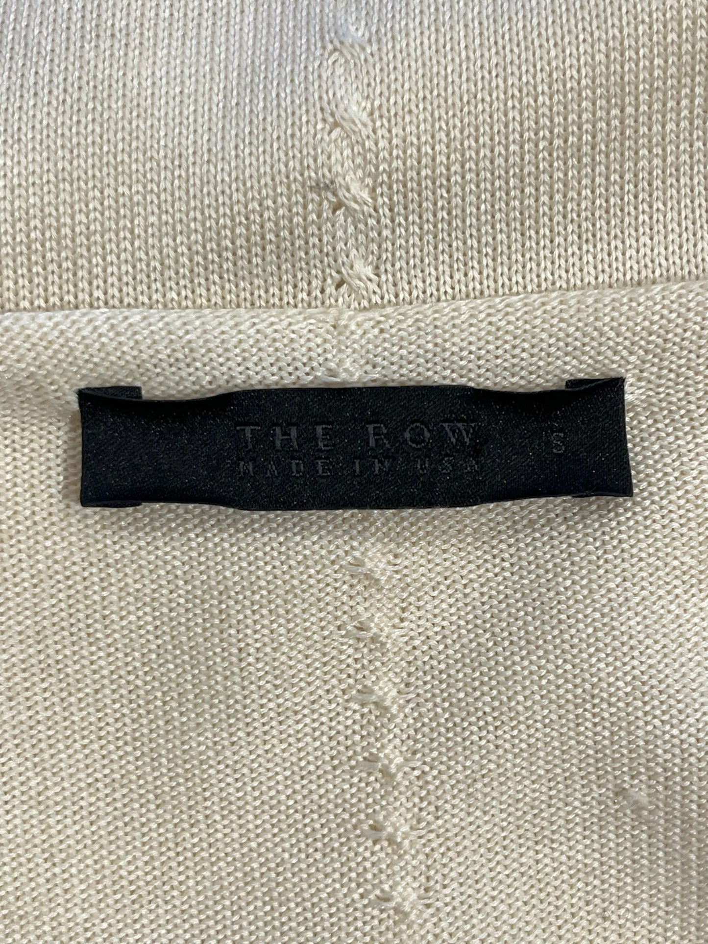 The Row Cream Long Sleeve Cashmere Blouse Size M