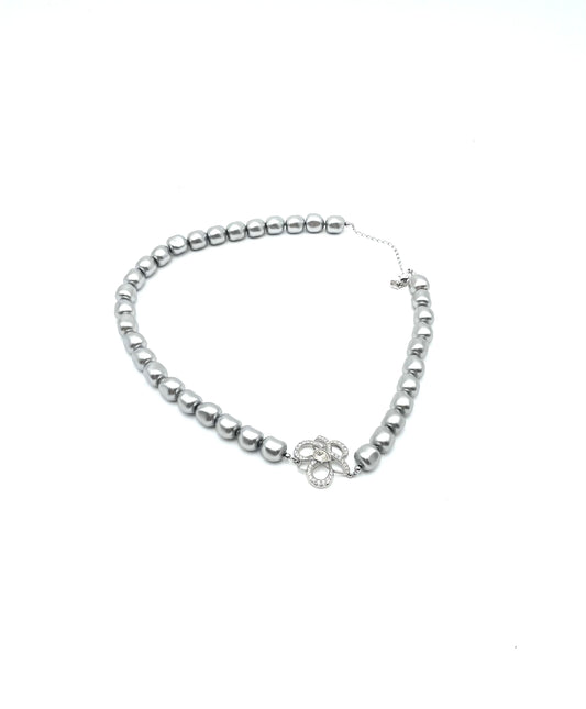 Swarovski Silver Pearl Necklace