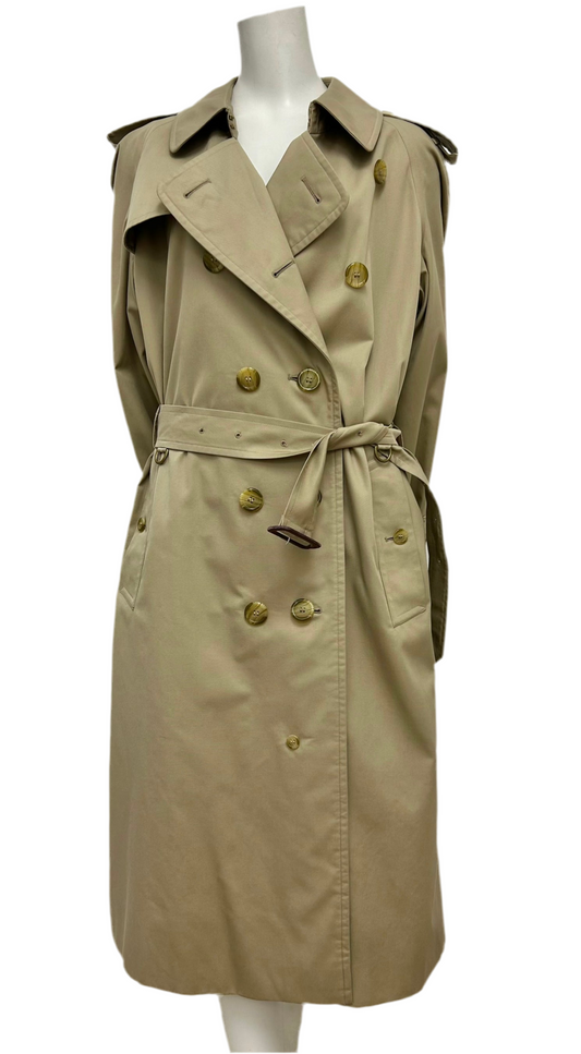 Burberry Prorsum Biege Classic Trench Coat Size 46