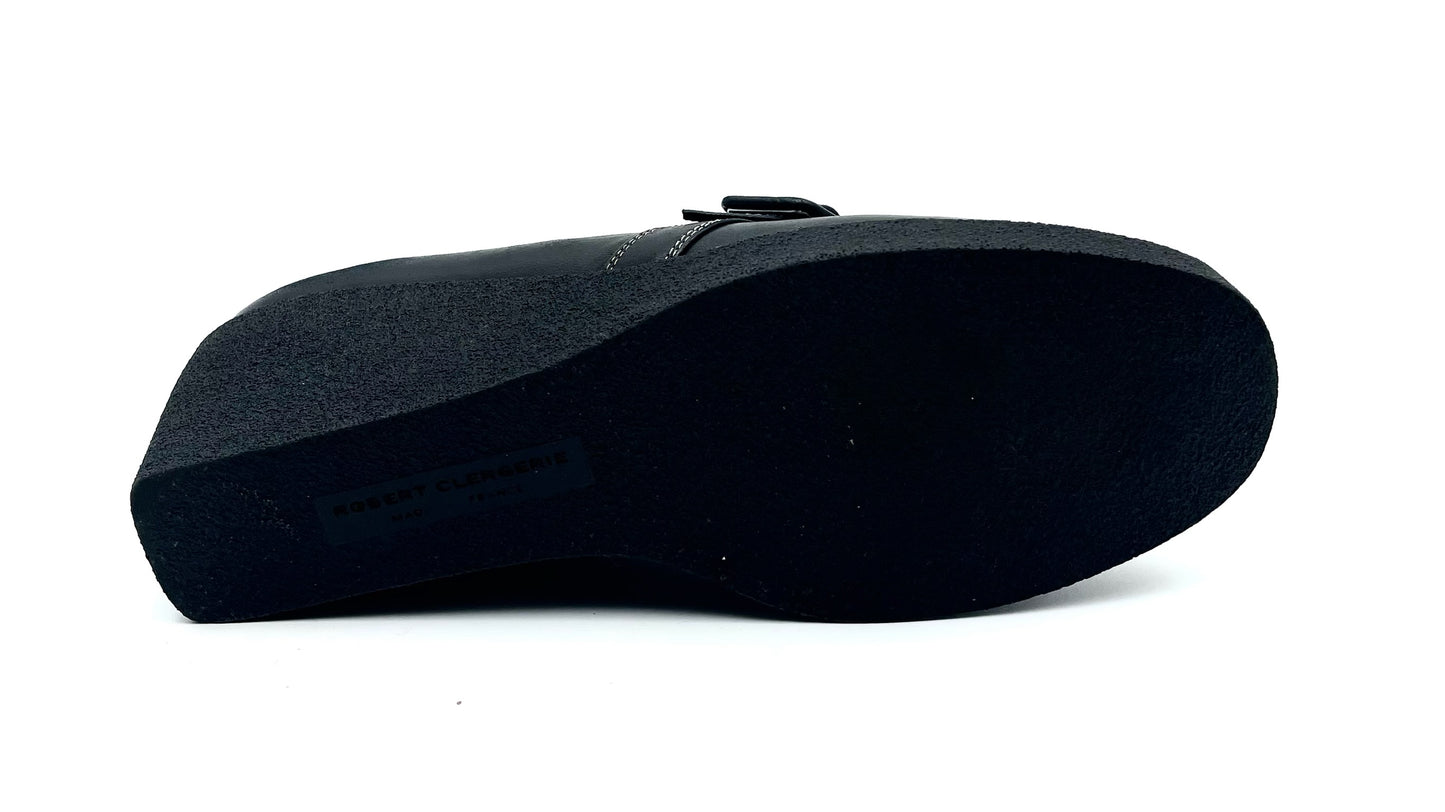 Robert Clergie Black Leather Loafers Size 8