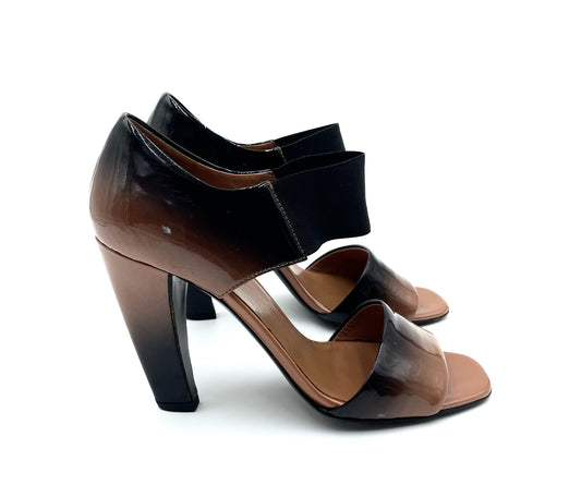 Prada Brown & Black Ombre Sandals Size 36