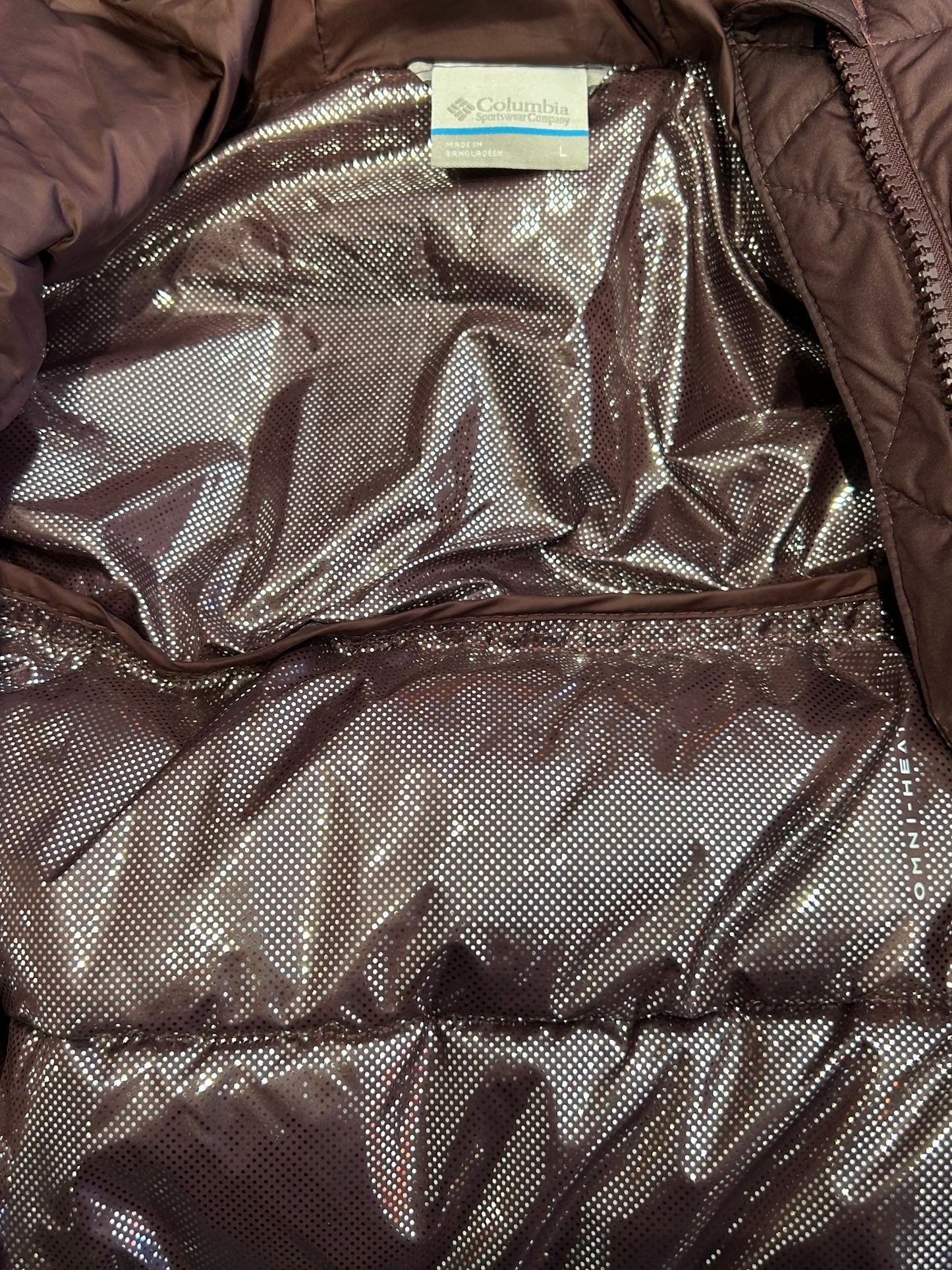Columbia Maroon Pike Lake ll Long Jacket Size L