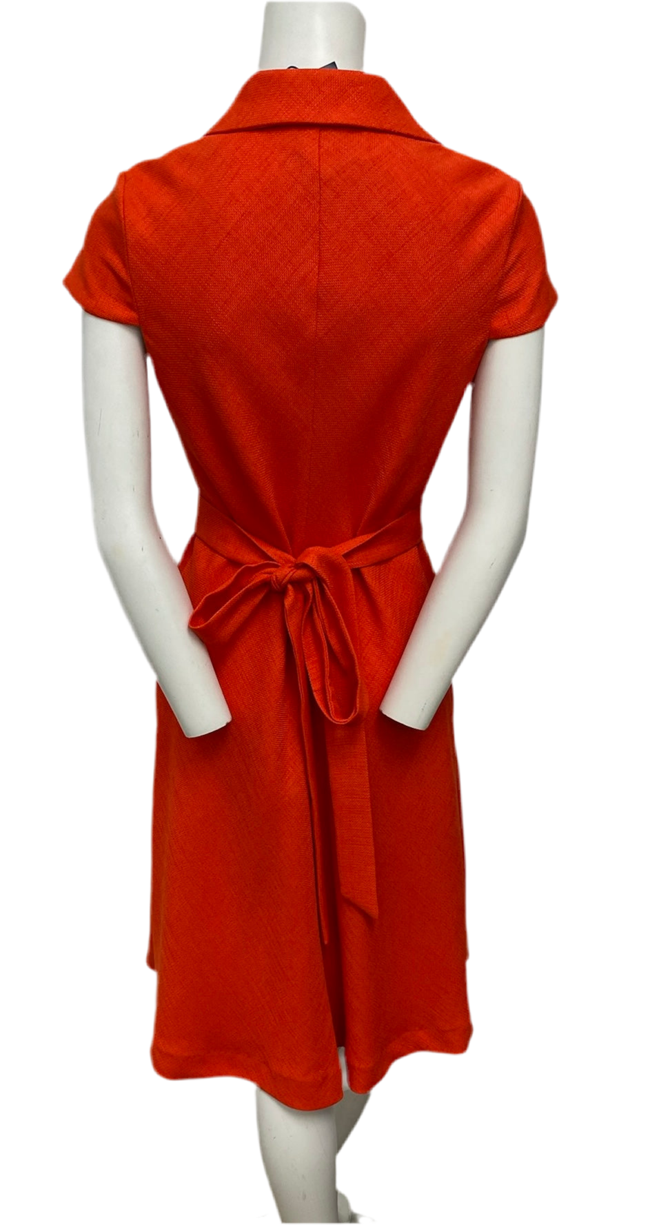 Badgley Mischka Orange Collared Tunic Dress Size 0