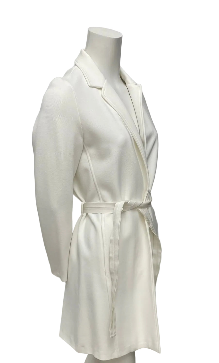 Seventy Sergion Tegon White Belted Jacket Size 40