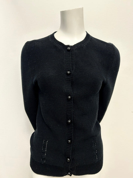 Nina Ricci Black Lace Cardigan Size L