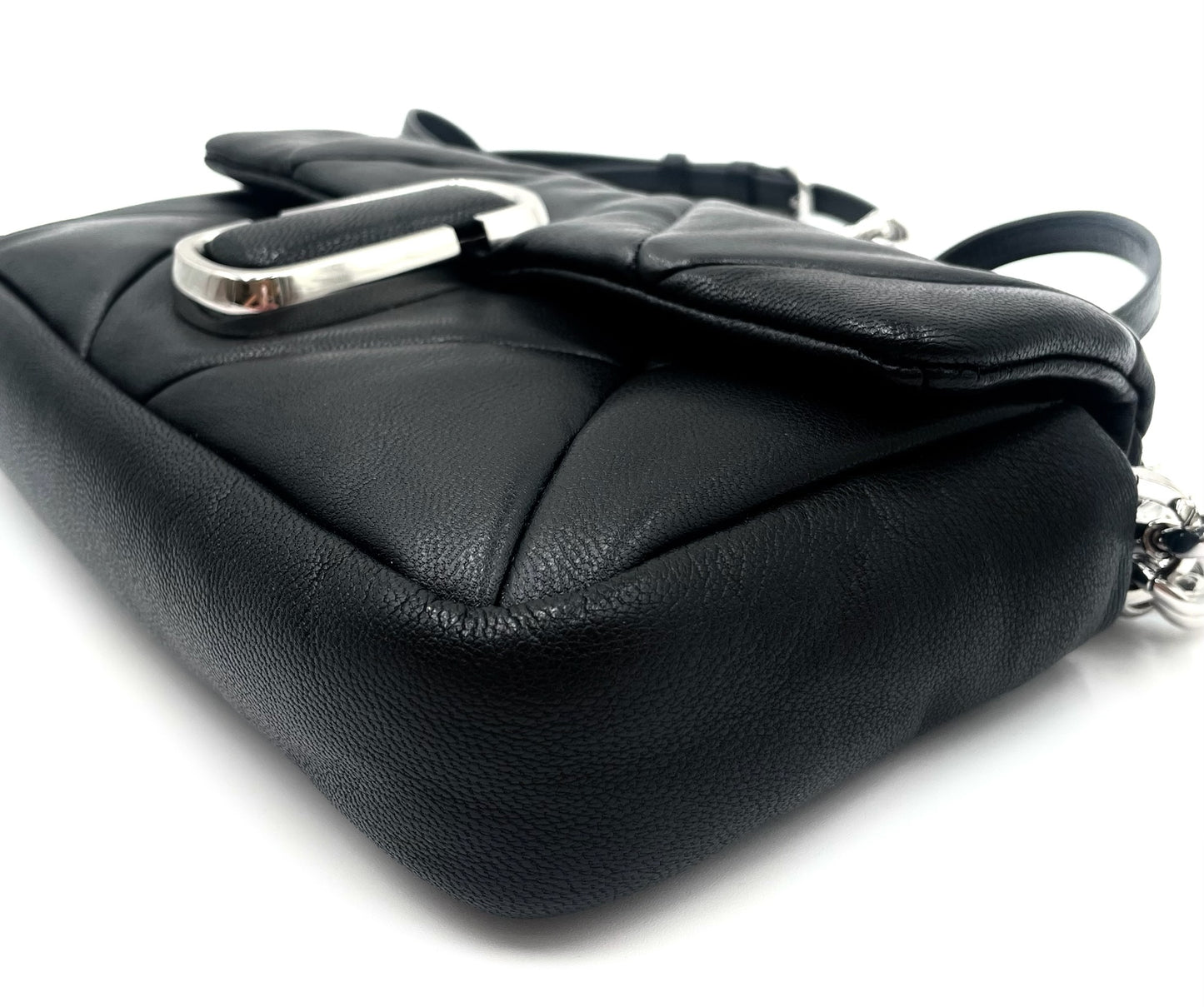Marc Jacobs The Puffy Diamond Quilted Black Chain Bag