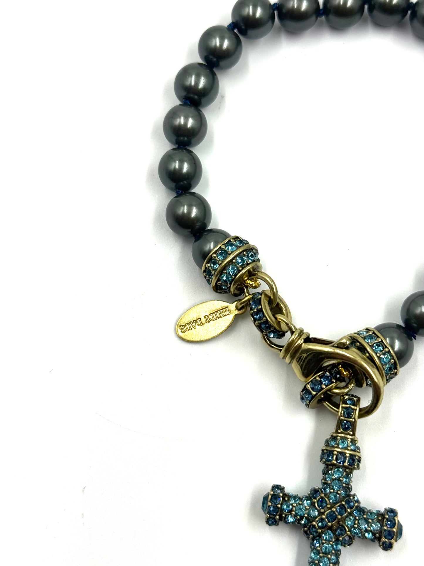 Heidi Daus Beaded Cross Bracelet